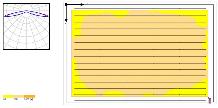 Šviečiančių lubų apšvitos projektas Brilliance 2